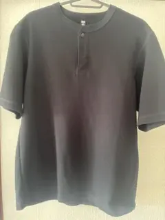 UNIQLO ドライワッフルヘンリーネックTシャツ