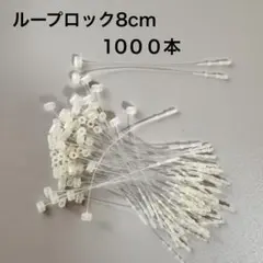 【1000本】タグファスナー ループロック 8cm もやし　えのき　ループピン