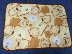 ポムポムプリン　膝掛け　フリース　薄地