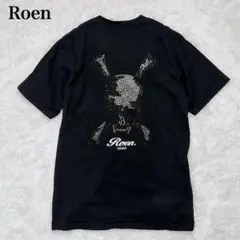 Roen ラインストーン スカル Vネック Tシャツ XL 黒 00s Y2Kのサムネイル