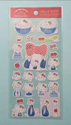 トコロコムギ×サンリオキャラクターズ ステッカー　ハローキティ