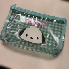 ポチャッコ クリアポーチ ギンガムチェック