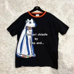 ツモリチサト nico and... コラボTシャツ 猫 ブラック Lサイズ