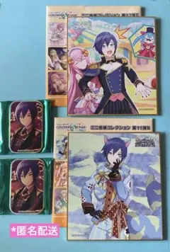 プロジェクトセカイ　カイト 色紙、缶バッジ４点セット