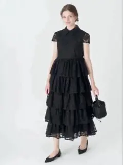 ツルバイマリコオイカワ　36 Maryrose ワンピース　レース　ロングドレス