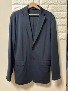 美品✨【洋服の青山】ジャケット メンズ 秋冬 ネイビー 大きいサイズLL