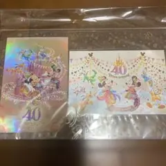 ディズニー 40周年記念ポストカードセット