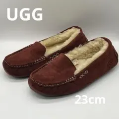 アグ UGG アンスレー モカシン フラットシューズ ボア バーガンディ 23