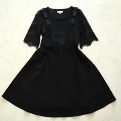 LOVEMIC オケージョンワンピース　マタニティ　黒　レース