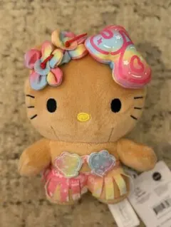 レア‼️プルメリアアロハキティ日焼け ぬいぐるみ マスコット