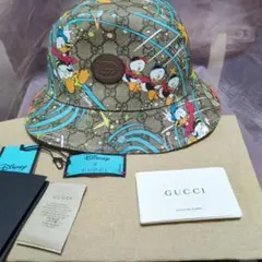 お*ん様 新品♥　GUCCI ドナルド　ディズニーコラボ　ハット　帽子のサムネイル