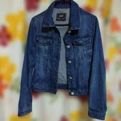 ☆Rady☆デニムジャケット☆クロップドジャケット☆ビジューボタン☆Gジャン☆
