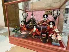 秀月ひな人形セット 赤い布装飾 秀月ひな人形セット 赤い布装飾 - メルカリ