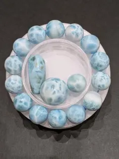 天然石 ラリマーブレス など