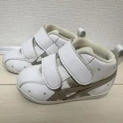 asics ベビーシューズ 12.5cm ホワイト 星柄