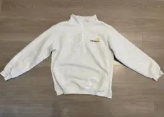 Carhartt ハーフジップ スウェット トレーナー L ホワイト