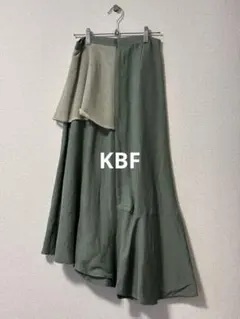 KBF リネンアシンメトリーフレアスカートのサムネイル