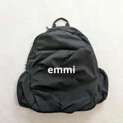 emmi エミ エコ撥水ギャザーボディーバックパック リュック 黒 A4のサムネイル