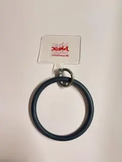 ダークブルー シリコン スマホストラップ