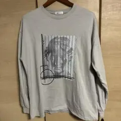 TKタケオキクチ ジグザグストライプ 長袖カットソー グレー XL