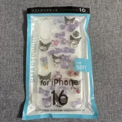 ボンボンドロップシール クロミ iPhone 16ソフトクリアケース