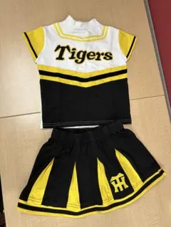 Tigers⭕️ 90cm2歳チアリーディングウェア セットボンボン無 | Mercari