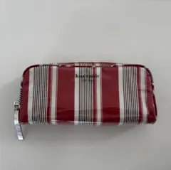kate spade ポーチ ストライプ レッドのサムネイル