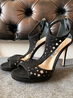 Jimmy Choo ブラック スターカットアウト ハイヒール ジミーチュウ