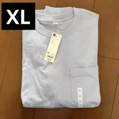 GU ロンT 新品　ヘビーウェイトクルーネックT 長袖 ブルー　XLのサムネイル