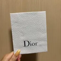 Dior ホワイトレザー調ショップ袋
