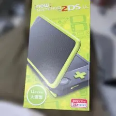 発色良好　Newニンテンドー2DS LL ブラック×ライム 備品 箱あり