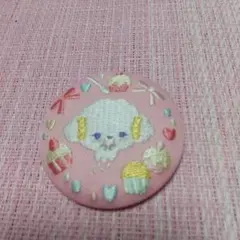 サンリオ キャラクター 刺繍バッジ 約6.5cm