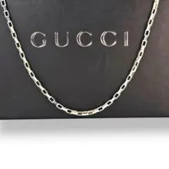 美品　Gucci　レクタングル　ネックレス　チェーン50cmシルバー925のサムネイル