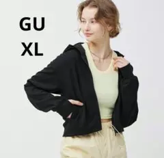 GU XL ブラック パーカー