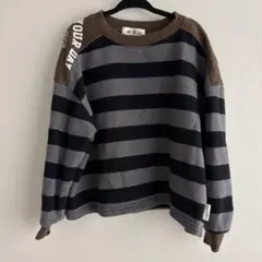MAKE YOUR DAY ボーダー トレーナー 120cmのサムネイル