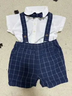 next サスペンダー付きショートパンツセット