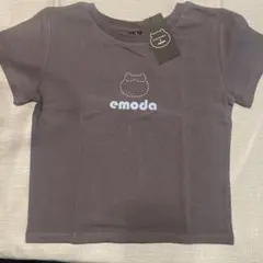 【新品】EMODA×ちいかわ（ハチワレ）コラボ Tシャツ　ブラック（おまけつき）のサムネイル