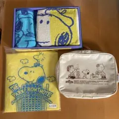 日本生命　ノベルティ　NISSAY 　USJスヌーピー ポーチ＆タオル＆カッパ