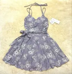 【新品未使用】JILLSTUART ワンピース水着 花柄 ラベンダーフリーサイズのサムネイル