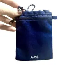 【美品】A.P.C.ショルダーポーチ　紺　ショルダー調整可能のサムネイル