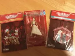 クリスマスオーナメントくじ2025 3点セット　アナ雪　ミッキー&フレンズ