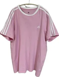 アディダス　古着Tシャツ　サイズL ピンク