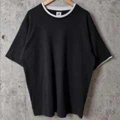 90s USA製 Fruit of the Loom レイヤード　黒　L 無地