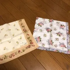 ラルフローレンとローラアシュレイハンカチ２枚