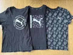 PUMA Tシャツ　140 黒　３枚まとめて