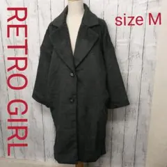RETRO GIRL 内キルティング 中綿 チェスターコート size M