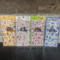 【国内正規品　新作　ディズニー　プチドロップステッカー　4枚セット　即日発送