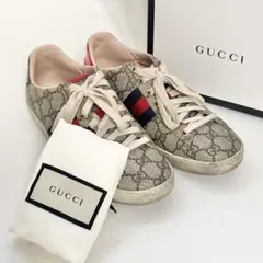1812 GUCCI GGスプリーム シェリーライン スニーカー 35.5のサムネイル