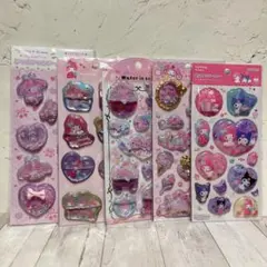 【新品正規品】マイメロ&クロミ シールいろいろ5点セット
