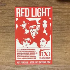 f(x) RED LIGHT トレカ 3rdアルバム